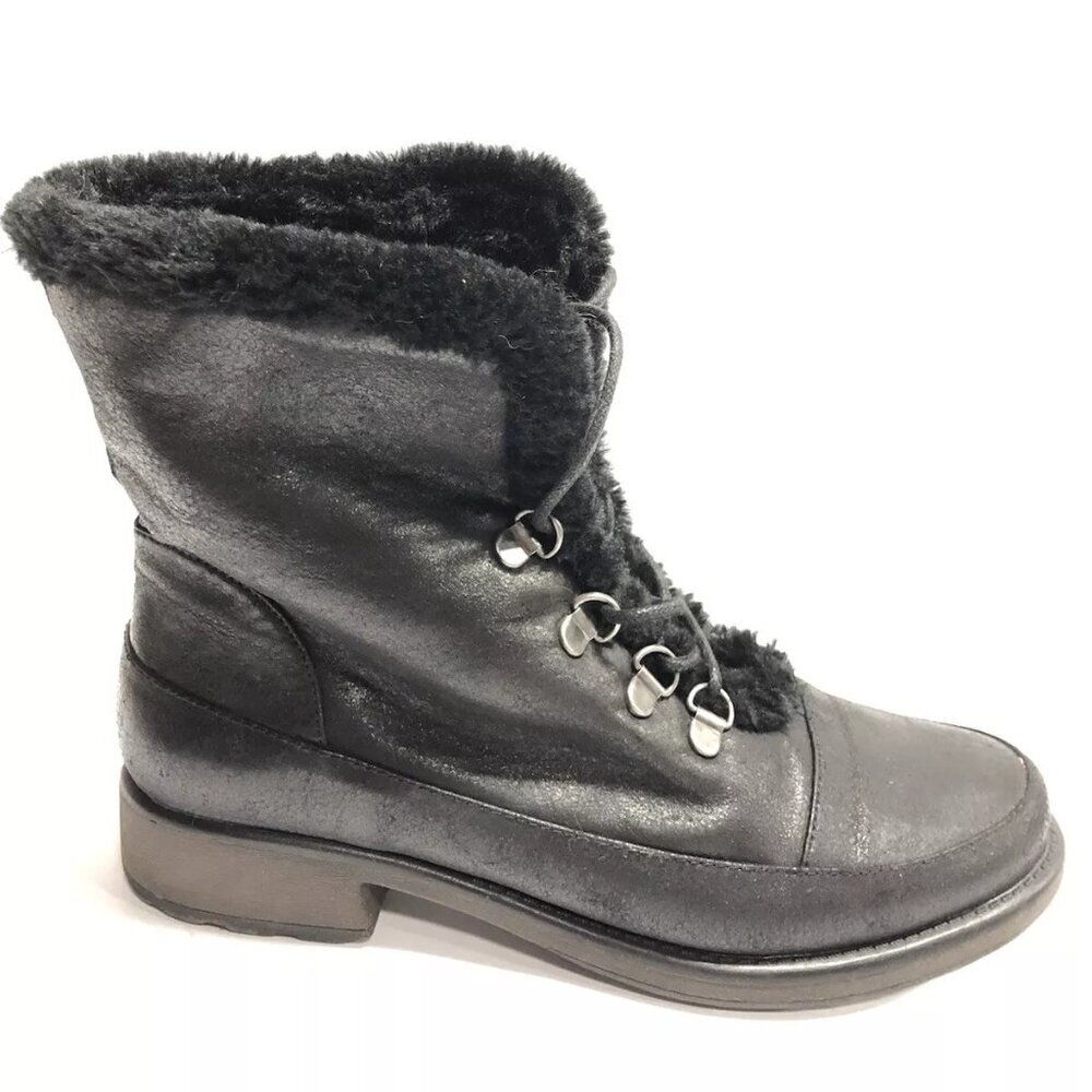 Baretraps Women’s Sindee, Black Lace-Up Boots, Size 8M
